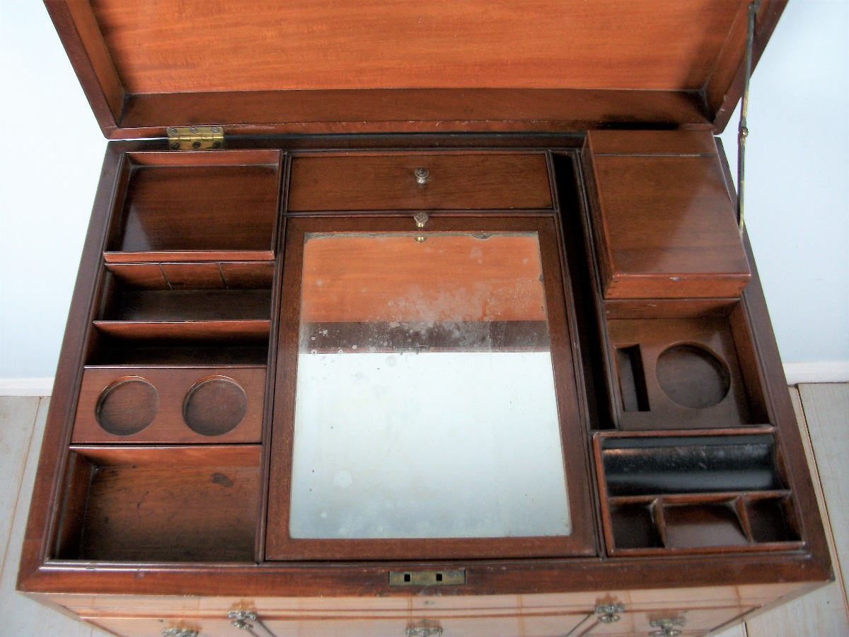 Mahogany Military Campaign Chest of Drawers